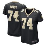 James Hurst New Orleans Saints Women's Game Jersey - Black