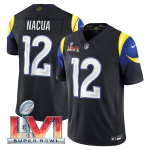 Puka Nacua #12 Los Angeles Rams 2025 Rivalries Collection Limited Jersey - Midnight Blue