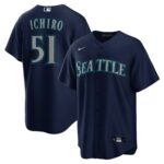 Men's Seattle Mariners Ichiro Suzuki  Navy Official Replica Player Jersey