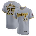 Men's Pittsburgh Pirates Adam LaRoche  Gray Road Elite Player Jersey