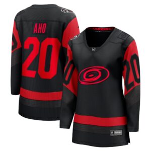 Sebastian Aho Carolina Hurricanes Women's 2023 Stadium Series Breakaway Player Jersey - Black
