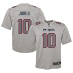 Mac Jones New England Patriots Youth Atmosphere Fashion Game Jersey - Gray