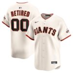 Men's San Francisco Giants #00 Cream Home Limited Pick-A-Player Retired Roster Jersey