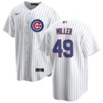 Men's #49 Tyson Miller Chicago Cubs  Home White Jersey