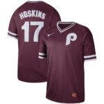 Men's  Philadelphia Phillies #17 Rhys Hoskins Cooperstown Collection Legend V-Neck Jersey