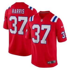 Damien Harris New England Patriots  Alternate Game Jersey - Red