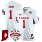 Roman Hemby #1 Ndiana Hoosiers Indiana H Vapor Limited Football Jersey - Rose Bowl Champions - All Stitched