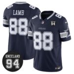 Dallas Cowboys #94 Marshawn Kneeland Memorial Patch Vapor Limited Jersey - All Stitched