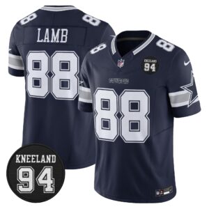 Dallas Cowboys #94 Marshawn Kneeland Memorial Patch Vapor Limited Jersey - All Stitched