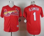 St. Louis Cardinals #1 Ozzie Smith Red Cool Base Stitched Jersey