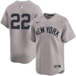 Men's New York Yankees  #22 Juan Soto Road Limited Player Jersey
