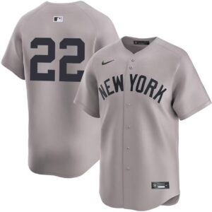 Men's New York Yankees  #22 Juan Soto Road Limited Player Jersey