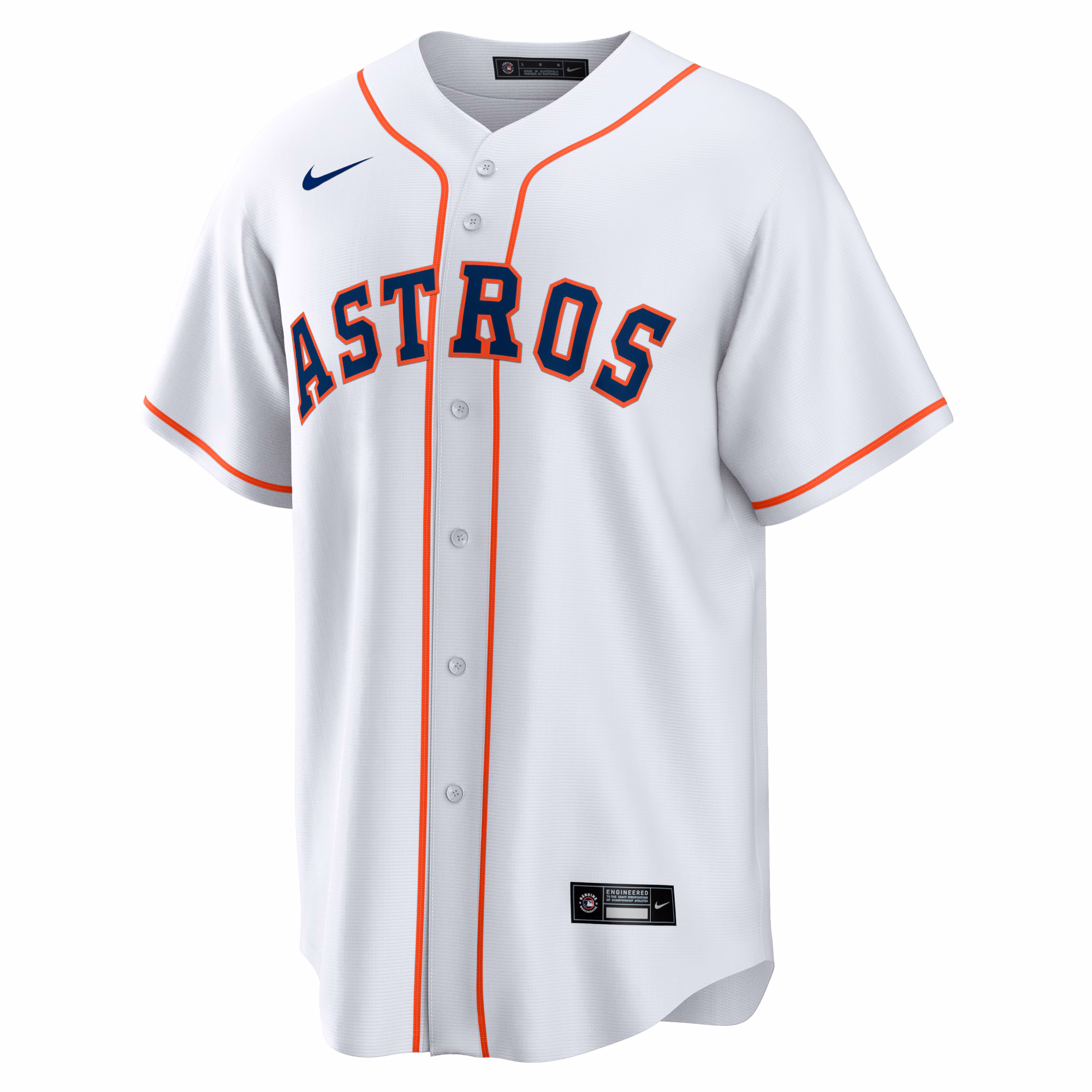 Houston Astros Framber Valdez #59 White Home Replica Jersey