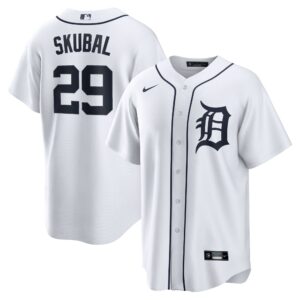 Tarik Skubal  #29  Detroit Tigers Home Replica Jersey - White