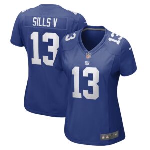 David Sills V New York Giants  Women's Game Player Jersey - Royal