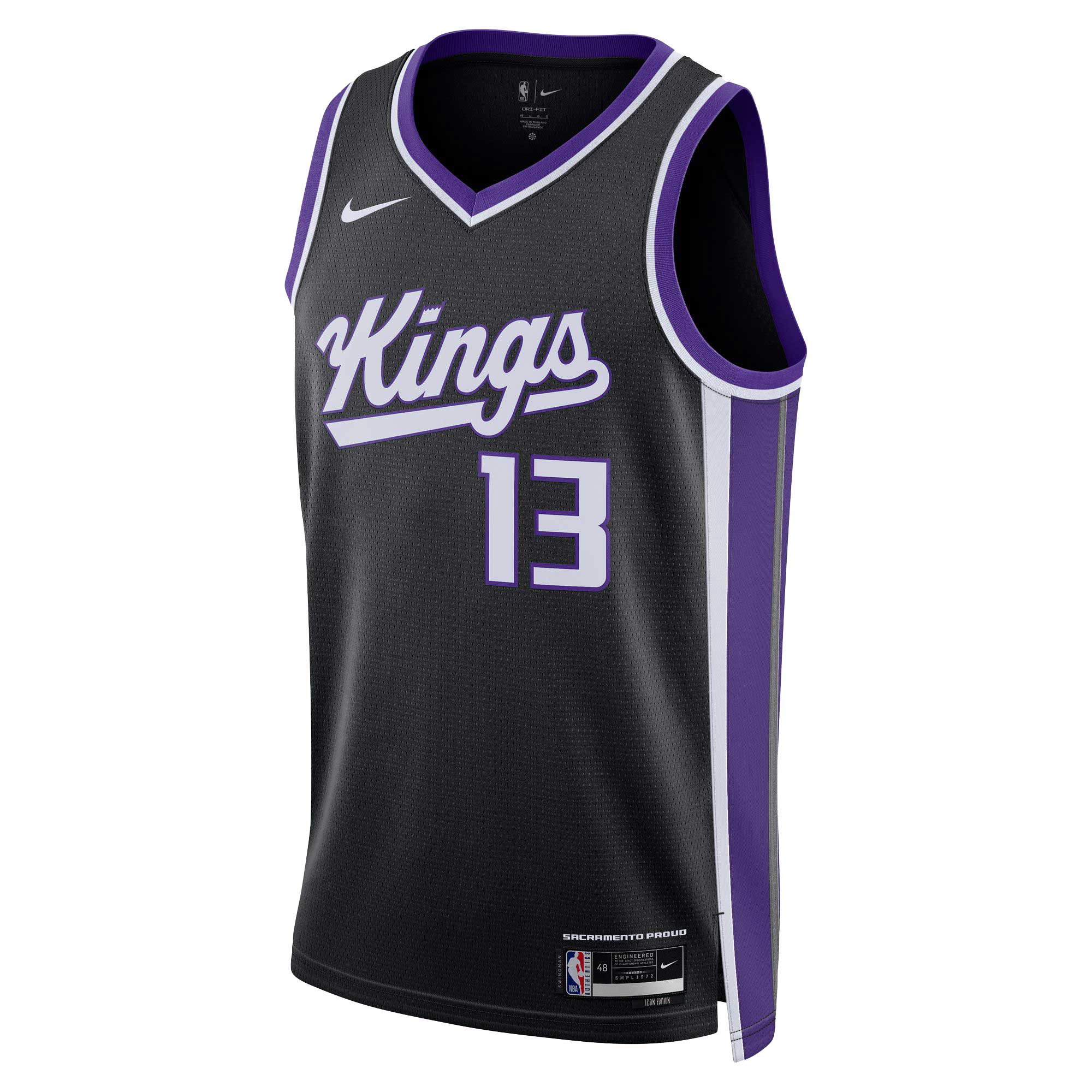 Keegan Murray Sacramento Kings Unisex Swingman Jersey - Icon Edition - Black - Image 2