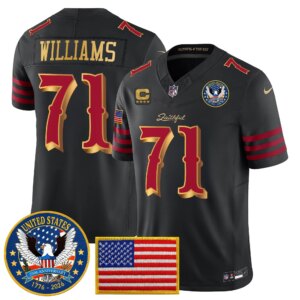 Trent Williams #71 San Francisco 49ers United States 250th Anniversary Patch Vapor Limited Jersey - All Stitched