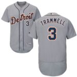 Detroit Tigers #3 Alan Trammell Grey Flexbase Collection Stitched Jersey