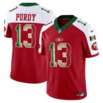 Brock Purdy # 13 San Francisco 49ers Mexico Vapor Limited Jersey V4 - All Stitched