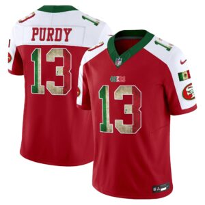 Brock Purdy # 13 San Francisco 49ers Mexico Vapor Limited Jersey V4 - All Stitched
