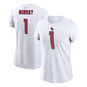 Women's Kyler Murray White Arizona Cardinals Player Name & Number T-Shirt