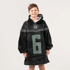 Kid N.W 6 Oregon Football Unisex Blanket Hoodie