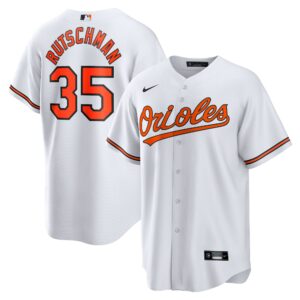 Baltimore Orioles Adley Rutschman #35 White Replica Player Jersey