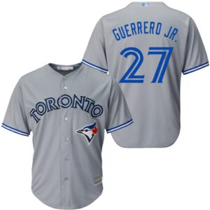 Toronto Blue Jays #27 Vladimir Guerrero Jr. Grey New Cool Base Stitched Jersey
