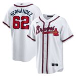 Atlanta Braves Daysbel Hernandez White Home Replica Jersey