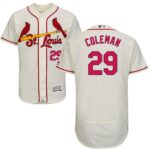 St. Louis Cardinals #29 Vince Coleman Cream Flexbase Collection Stitched Jersey