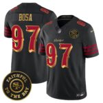 San Francisco 49ers Nick Bosa #97 Rivalries Vapor Limited Jersey - Faithful To The Bay Patch - All Stitched