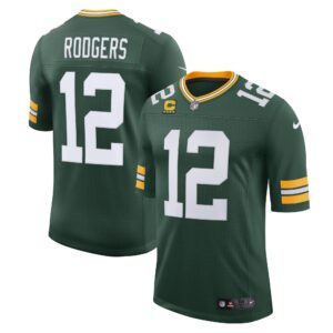 Aaron Rodgers Green Bay Packers  Captain Vapor Limited Jersey - Green