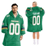 Adult Custom Blanket Hoodie Notre Dame Inspired Color