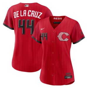 Women's Cincinnati Reds Elly De La Cruz #44 Red 2026 City Connect Stadium Jersey