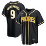Jake Cronenworth #9 San Diego Padres Fashion Replica Out Jersey - Black