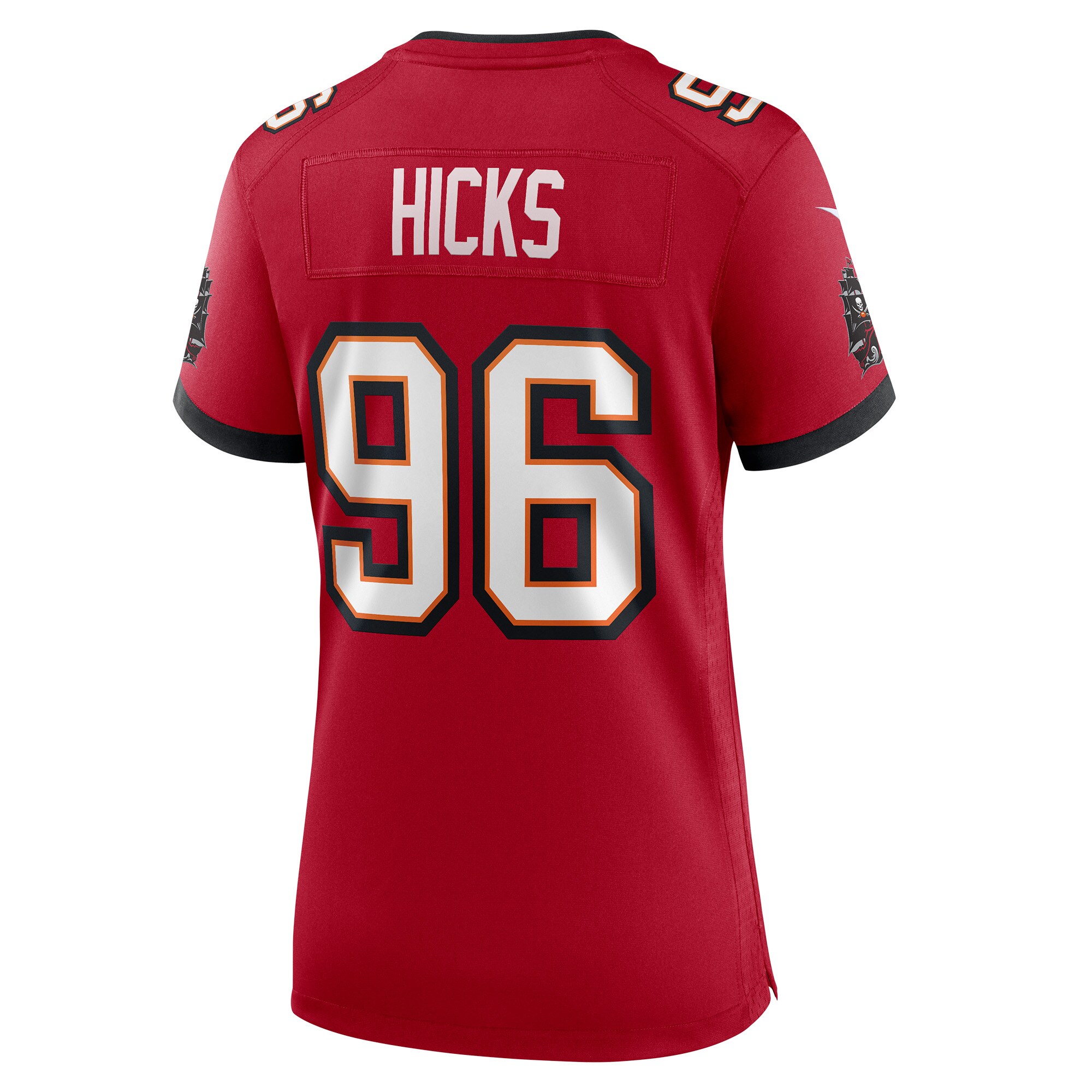 Akiem Hicks Tampa Bay Buccaneers Women's Player Game Jersey - Red - Image 3
