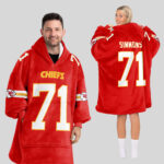 Adult 71 Kansas City Football Unisex Blanket Hoodie