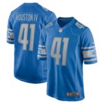 James Houston Detroit Lions  Game Jersey - Blue