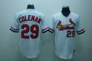 Mitchell And Ness St. Louis Cardinals #29 Vince Coleman Stitched White Throwback Jersey