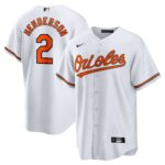 Baltimore Orioles Gunnar Henderson #2 White Home Replica Player Jersey