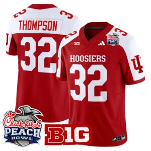 Anthony Thompson #32 Ndiana Hoosiers IH 2026 Peach Bowl Vapor Limited Jersey - All Stitched