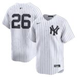 Men's New York Yankees #26 DJ LeMahieu  White Home Limited Player Jersey