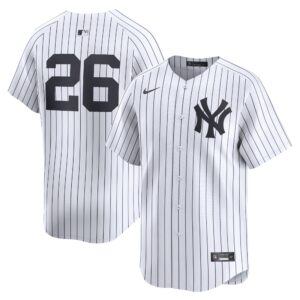 Men's New York Yankees #26 DJ LeMahieu  White Home Limited Player Jersey