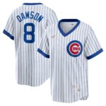Men's Chicago Cubs Andre Dawson  White Home Cooperstown Collection Player Jersey