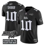 Khalil Shakir #10 Buffalo Bills BUF 'Gothic Cold Front Edition' Vapor Limited Jersey V2 - All Stitched