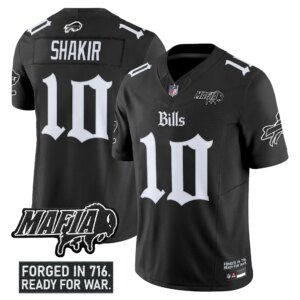 Khalil Shakir #10 Buffalo Bills BUF 'Gothic Cold Front Edition' Vapor Limited Jersey V2 - All Stitched