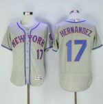 New York Mets #17 Keith Hernandez Grey Flexbase Collection Stitched Jersey
