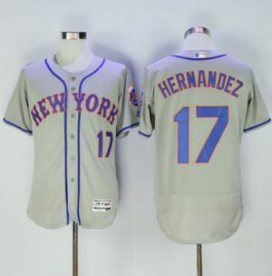 New York Mets #17 Keith Hernandez Grey Flexbase Collection Stitched Jersey