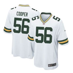 Green Bay Packers #56 Edgerrin Cooper Away Game Jersey-White