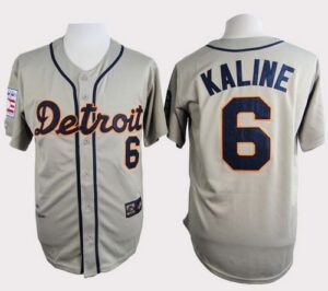 Detroit Tigers #6 Al Kaline Grey Cooperstown Throwback Stitched Jersey